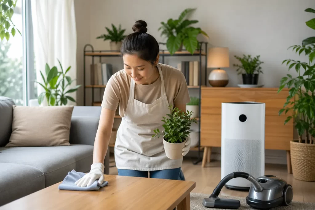 Praktische tips voor schonere en frissere binnenlucht in huis.